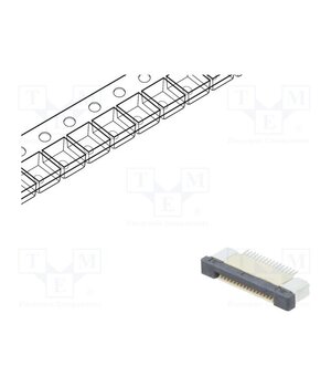 DS1020-09-16VBT1B-R Connector: FFC/FPC; tinned; SMT; 500mA; 50V; PIN: 16; 500um; ZIF; 30mΩ BXwkj6Hv2kzuKXC536mG7SQl1K7RyTXELTNyDGBngY4