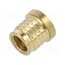 073M8 Threaded insert; brass; M8; BN 37901; L: 10.1mm; for plastic h43rl0KP1LwYDDTXLBuPSdQDjAcwKrjWgmaqHvTN12Y