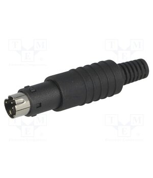MP-371-S6 Connector: DIN mini; plug; male; PIN: 6; with strain relief; 100V nlTtkaOPftRbfk-zphj-km3BYEfIsgUmHQsXObL6wfw