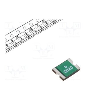 0ZCG0020FF2C Fuse: PTC polymer; 200mA; Imax: 10A; SMD; 0ZCG; 1812 hhHBlYKtzlJYoDt9s1NIigXnGq3GZigKjreenacQcSY