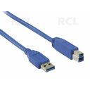 COMPUTER CABLE USB3.0 A (M) <-> USB A/B (M), 2m