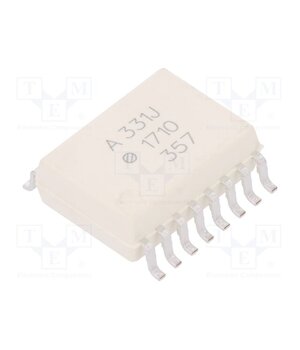 ACPL-331J-000E Optocoupler; SMD; Ch: 1; OUT: IGBT driver; 5kV; SO16; 60kV/μs VKD1YSA6TFbytnzEE_NvjBCTROuDuLuMn-PxDOxxI3w