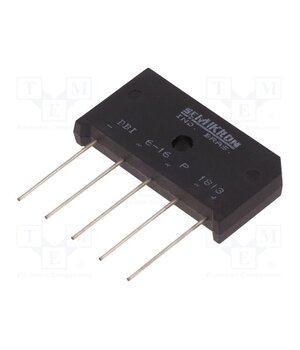 DBI 6-16 P 07641190 Bridge rectifier: three-phase; Urmax: 1.6kV; If: 9A; Ifsm: 150A; THT yqIcrVY390NsHjsCZKOJX6rYNyVgYwocle_GQegPf3c
