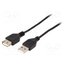 CC-USB2-AMAF-75CM/300-BK Cable; USB 2.0; USB A socket,USB A plug; 0.75m; black; PVC SfqcNOntjFVC38fkcTWmxOqE4cNNIg2jf2lPfzzmR78