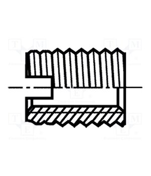 1472267 Threaded insert; A1 stainless steel; M4; BN 2708; L: 8mm lXpPDwhIRI7JIC3fMz__BdTTvjHJqT7-cJp9MlzQ6TY
