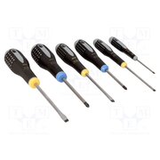 BE-9882 Kit: screwdrivers; Pozidriv®,slot; ERGO®; 6pcs. e3i2x4Jbtweo3LqBKDqzSAtLhy46NC2LekxCwa53wKI