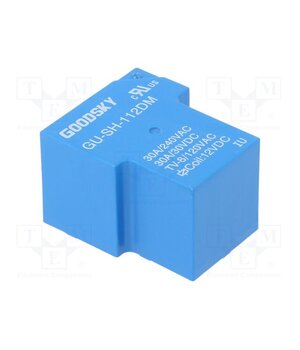 GU-SH-112DM Relay: electromagnetic; SPST-NO; Ucoil: 12VDC; 30A; max.240VAC; GU Bou309Q9jOQokPFW6-tUFQkKtsoJEJtXYaGBW1HmcAs