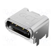 USB4800-03-A Connector: USB C; socket; SMT; PIN: 16; horizontal; top board mount l2hHb5BoGi1laOYVZc0b2SIFhiNUxCvyoTLUyrzLIQw