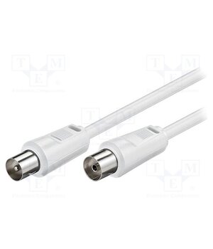 11512 Cable; 5m; coaxial 9.5mm socket,coaxial 9.5mm plug; white; 75Ω 39vJrh2gYuCSyA8Io3GvM6PGVM1CcOfF6s6Ls5YQH9M