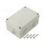 685.005 Enclosure: junction box; X: 88mm; Y: 128mm; Z: 58mm; wall mount; IP55 Q9xPWFxO5KACdgPm7t-friTU1TbPF2dk910LnEhCl44