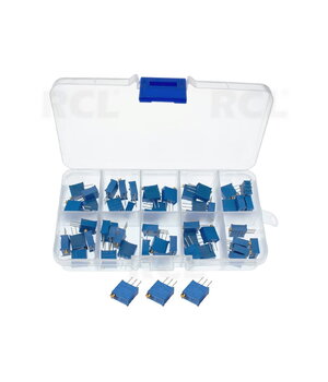 TRIMMERS 3296W 100R...100K daudzpagriezienu / 28 pagriezieni, vertikāls, 50 gabalu komplekts

 RDPX5.jpg