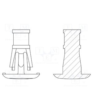 8G820V41207 Assembly stud; polyamide 66; L: 11.1mm; snap fastener; natural 0gHeS8XYChha7ilCzZ7B8K793gchlKSPgvpk557aLww