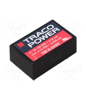 THN 20-2422 Converter: DC/DC; 20W; Uin: 18÷36VDC; Uout: 12VDC; Uout2: -12VDC J83xuVWrJJDeV5Hpw_TgSrRKCQgLvKPJdBojPs3zpXg