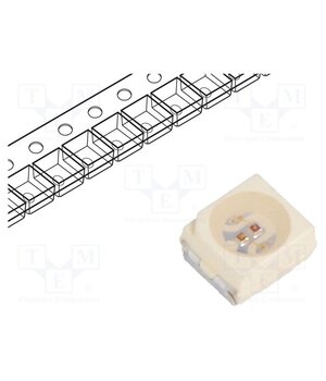 VLMV3100-GS08 LED; red/green; SMD; 3528,PLCC3; 2÷3/2.2÷3VDC; 3.5x2.8x1.75mm iGuRsfgwOgst3Qets1Itl8f41Miw4QTchMZvYTIFwvM