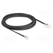 88037 Cable: telephone; RJ11 plug,RJ45 plug; 3m; black; PVC; 30AWG TNP9HzNtQs-FEjwHg-UeZLeR4x_8CwQ1f6ky2P39TBI