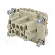 09360062701 Connector: HDC; contact insert; female; 16A; 90V; Han® Ex; PIN: 6 qspYgXq4ryDL3pLT21jUeALvqGpx7Zs6kJSOyl1Ub_Q