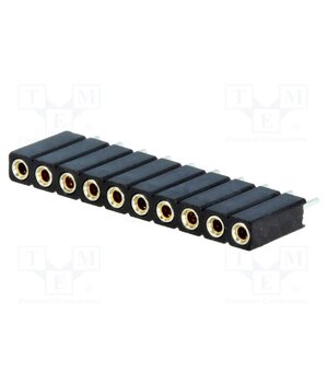 DS1002-03-1*10131 Connector: pin strips; socket; female; PIN: 10; straight; THT; 1x10 Zklxf6wJvCUyVh5SENoYm4NUWJS98kaDtPdQnKI9VR0