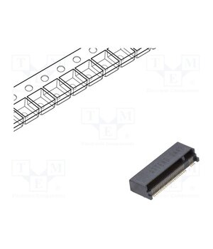 123A-40M00 Connector: M.2 (NGFF); horizontal; SMT; gold flash; PIN: 67; 0.5A ZAq0idn5y_tWiBpWDdEqBjh1TjnrB7UqBZwovtA4w2k