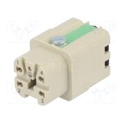 09200042734 Connector: HDC; contact insert; female; 10A; 250V; Han® A; PIN: 5 crnuNYHNrTsJ-R6tWRfbKF5zkEdDGoqJ8OsPe_Fy44Q