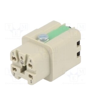 09200042734 Connector: HDC; contact insert; female; 10A; 250V; Han® A; PIN: 5 crnuNYHNrTsJ-R6tWRfbKF5zkEdDGoqJ8OsPe_Fy44Q