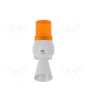 710111113 Signaller: lighting-sound; 230÷240VAC; bulb BA15D; orange; IP43 LBEfO1w8dcXW2-yKa00SgDsTAQI1iyYAFh9FirRG0dc