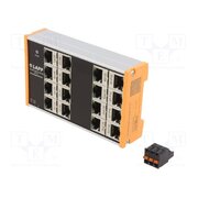 UF16T Switch Ethernet; unmanaged; Number of ports: 16; 18÷30VDC; RJ45 hj_mDlLf2vDAQ6H3UIEcVgMIi5fI-qe8G9CtyAq6DPM