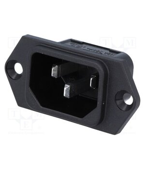 6100.3100 Connector: AC supply; socket; male; 10A; 250VAC; C14 (E); 6100-3 JJ9CzH4rGsjKVF1oRQjgrEWgs7oOYsF12KG1R45jM3g