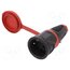 2521-SR Connector: AC supply; female; socket; 2P+PE; 250VAC; 16A; for cable HvD-fHR6-mdpCUosQiSM7yAo1I2ogR42P1wSQ9FX_Zc
