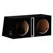 B1250SX2 BLACK Car loudspeaker enclosure; MDF; black; 300mm; Øhole: 282mm; 50+50l B7kqNTSwg7XfkaSUv0q9ce4W4fY82JCx8AtD7JwShuI
