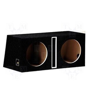 B1250SX2 BLACK Car loudspeaker enclosure; MDF; black; 300mm; Øhole: 282mm; 50+50l B7kqNTSwg7XfkaSUv0q9ce4W4fY82JCx8AtD7JwShuI