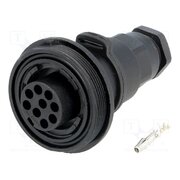 PX0729/S Connector: circular; plug; female; PIN: 9; 5A; 150V; IP68; UL94V-0 6rjkMo8j8Ljah_kVPp43GhLgOCZO8b6mxRfBbe19elQ