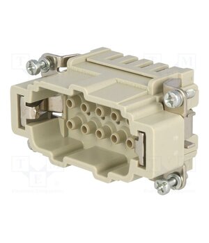 09330102602 Connector: HDC; contact insert; male; 16A; 500V; Han E®; PIN: 10 _-_ZxRtBH_mB7Fs5rqu7UAJJpeBGTdzQEbr0GPA5NVk