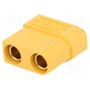 XT90PB-F Connector: DC supply; socket; female; XT90; 40A; 500V; PIN: 2; THT aahATIcxSrGWDancOaq7vgr9Tu2fn0psJmExB_HhN9U