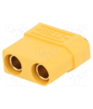 XT90PB-F Connector: DC supply; socket; female; XT90; 40A; 500V; PIN: 2; THT aahATIcxSrGWDancOaq7vgr9Tu2fn0psJmExB_HhN9U