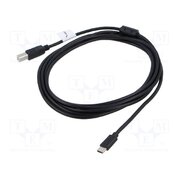 CA-USBA-14CC-0030-BK Cable; USB 2.0; USB B plug,USB C plug; gold-plated; 3m; black BMitChE5G5n1jmVm1idvKukZEsfpArO6xh99VHY11fk