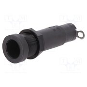 0031.1673 Fuse holder; 5x20mm,6.3x32mm; 10A; on panel; black; FEU; 250VAC aC1TvOo-gctnJNKz874PXCnRAUJAGU9qwlIO8I2uMCc