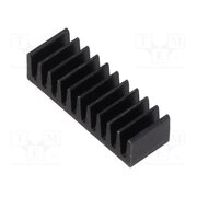 PR8/6,3/SE Heatsink: extruded; flat; DIL; black; L: 6.3mm; W: 18.9mm; H: 4.8mm U6vqiazO0MmfBAp-SggTNcDV2ei1vOeDdbTLUPN9Hpk
