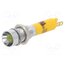 19030352 Indicator: LED; recessed; yellow; 24VDC; Ø6mm; IP40; connectors V4Us9UWCSx7VKM61uP1j_FJJGyzrO9_n5P7EqLiCLS0