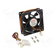 AK-181BK-S Fan: DC; axial; 12VDC; 80x80x25mm; 18.54dBA; EBR; 1800rpm; 1.68mmH2O FsX8lTnSC8EuWLTPZEoxItIcn3nITyAPlCQiGzXu0Wk