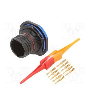 D38999/24ZC98PN Connector: military; socket; male; PIN: 10; straight; crimped; 7.5A ClP6mY0KsJ2OWA8mF1wxhE40AVhP5pfbr17PI7DIqgM