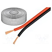 15094 Wire: loudspeaker cable; 2x0.75mm2; stranded; OFC; black-red m3K7LhxT1ARP8pILBxi4q_7eV07vQ6jd9GbwH2Rz8zg