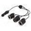 A13-75170U1702-W1 Cigarette lighter splitter; Sup.volt: 7÷12VDC; Inom: 10A; black ahqMCDcftoMGUSsGxeZYOid8cnpEM44iJObyeKWwkIQ