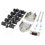 6355-0030-01 Connector: D-Sub; PIN: 9; plug; male; soldering; for cable; black UOmQTrIoSLbRrgehmKFlud6dYJ8I4Xxv1LSSHaBZAUA