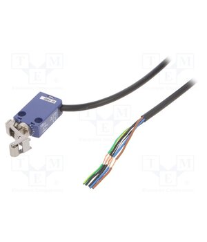 XCMD2124L1 Limit switch; lever R 45mm, metal roller Ø9mm; NO + NC; 6A; 1m KlbEX2YsxZugH_NFil0tXJERLxbmx20jb0YNa9GTHrk