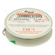 BI57SN42AG1-B/T Ø 1.25 25 G Tin; lead free; Bi57Sn42Ag1; 1.25mm; 25g; reel; Flux: flux free EypvawDnu-_o-iyVSaEM2OSIWFRfN-CJ5qx0YUtz0oY