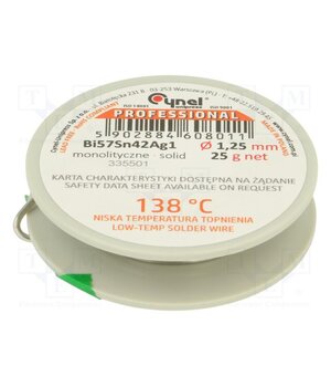 BI57SN42AG1-B/T Ø 1.25 25 G Tin; lead free; Bi57Sn42Ag1; 1.25mm; 25g; reel; Flux: flux free EypvawDnu-_o-iyVSaEM2OSIWFRfN-CJ5qx0YUtz0oY