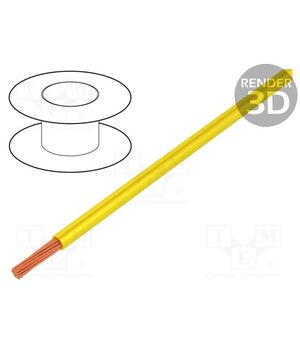 61.7556-24 Wire; Silivolt®-E; 1x2.5mm2; stranded; Cu; silicone; yellow; 600V z4UxfqaJRCklRGmMdxVY5NZgv4oa3WRiqXXeiTmdZc4