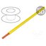 61.7556-24 Wire; Silivolt®-E; 1x2.5mm2; stranded; Cu; silicone; yellow; 600V z4UxfqaJRCklRGmMdxVY5NZgv4oa3WRiqXXeiTmdZc4