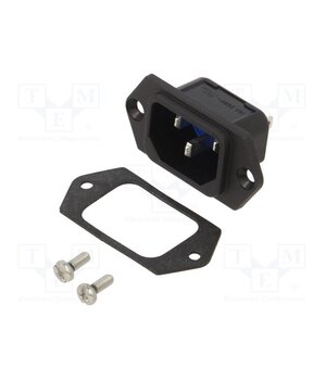 6100.3100.32 Connector: AC supply; socket; male; 10A; 250VAC; C14 (E); 6100-3 suyLbPcjHN_w3Y80OsdHF-G3RdfkgcFG9HvW7goE3_M