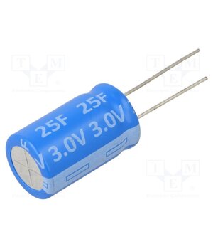 SC3V0L256MV Supercapacitor; THT; 25F; 3VDC; Ø16x25mm 8QtHyJ6j8-IjX-_376iPkVtAo3HGMvGLR4KHDJLtRC8